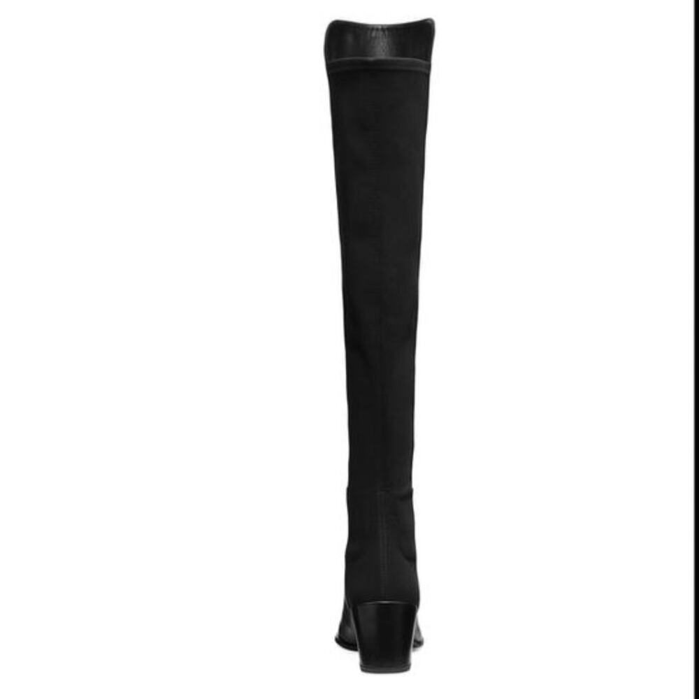 Stuart Weitzman City Block Boot Nappa Leather Over The Knee Boot In Black Size 7 - Picture 11 of 14